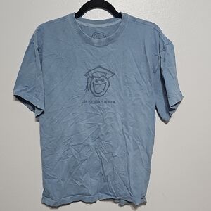 Life Is Good Class Dismissed M Blue Graphic T-Shirt